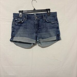 7 For All Mankind Classic Blue Jean Shorts